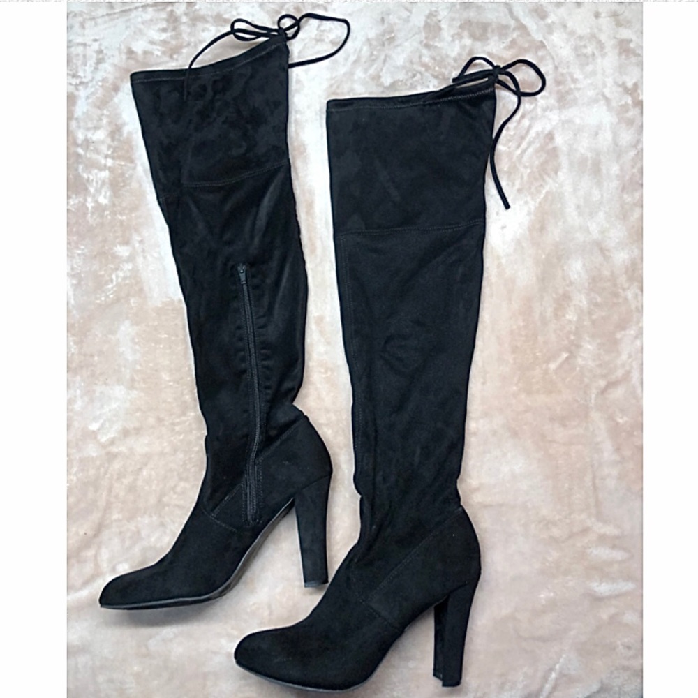 Never worn thigh-high heel boots